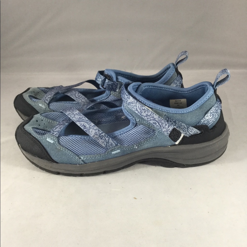 Lands End Mesh Suede Hiking Walking Shoes size 6.5